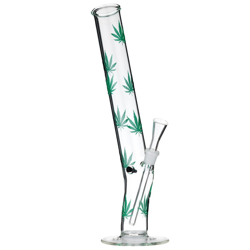 Super Heroes Ice Glasbong Zylinder 35cm Frontansicht World of Smoke