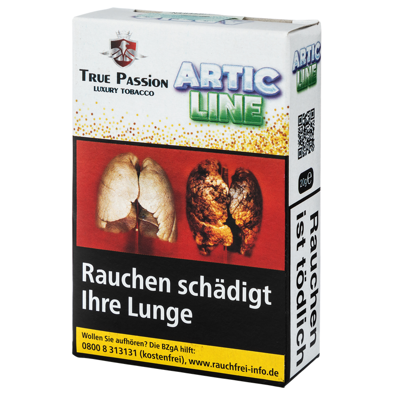 True Passion 20g Arctic-Line Frontansicht World of Smoke