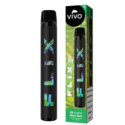 VIVO FLIX 700 Einweg E-Zigarette Mint 20mg/ml ca. 700 Züge Frontansicht World of Smoke