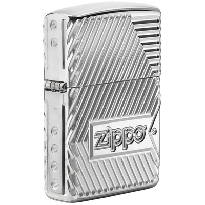 Zippo 60004306 Wrapped chrom p  Frontansicht World of Smoke
