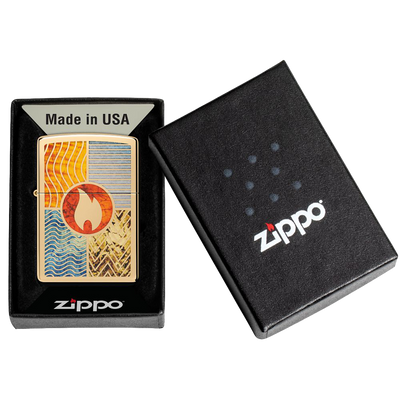 Zippo 60006776 2548 Elements of Earth Design Frontansicht World of Smoke