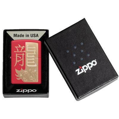 Zippo 60006833 233 Year of the Dragon 2024 Frontansicht World of Smoke