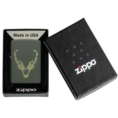 Zippo 60006862 221 Deer Design Frontansicht World of Smoke