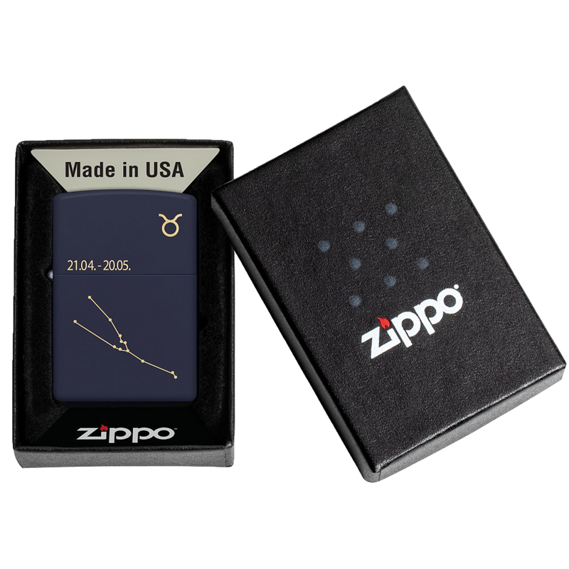 Zippo 60006933 239 Zodiac Taurus Design Frontansicht World of Smoke