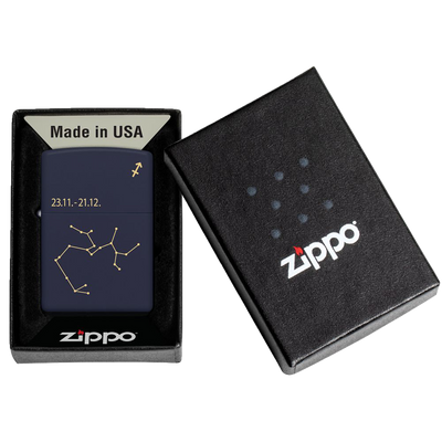 Zippo 60006940 239 Zodiac Sagittarius Design Frontansicht World of Smoke