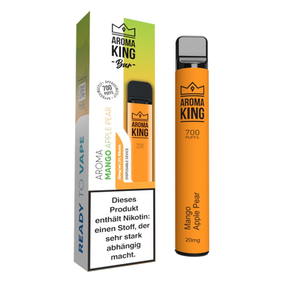 Aroma King Einweg E-Zigarette Mango Apple Pear Frontansicht World of Smoke