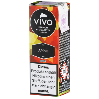 Vivo Liquid Apple 18mg 10ml Frontansicht World of Smoke