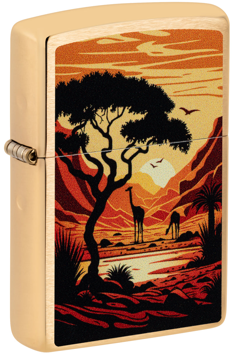 Zippo 60007377 204B Giraffes Design