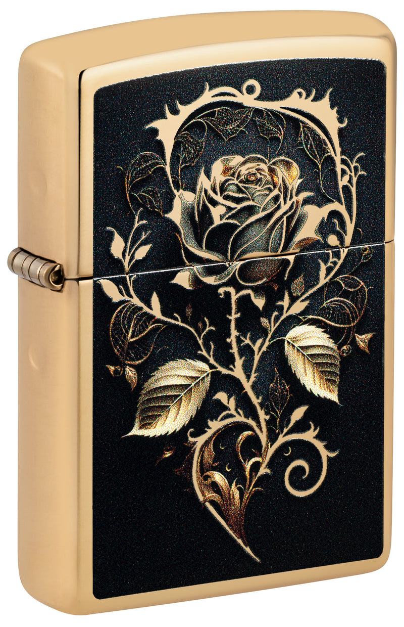 Zippo 60007382 254B Golden Rose Design