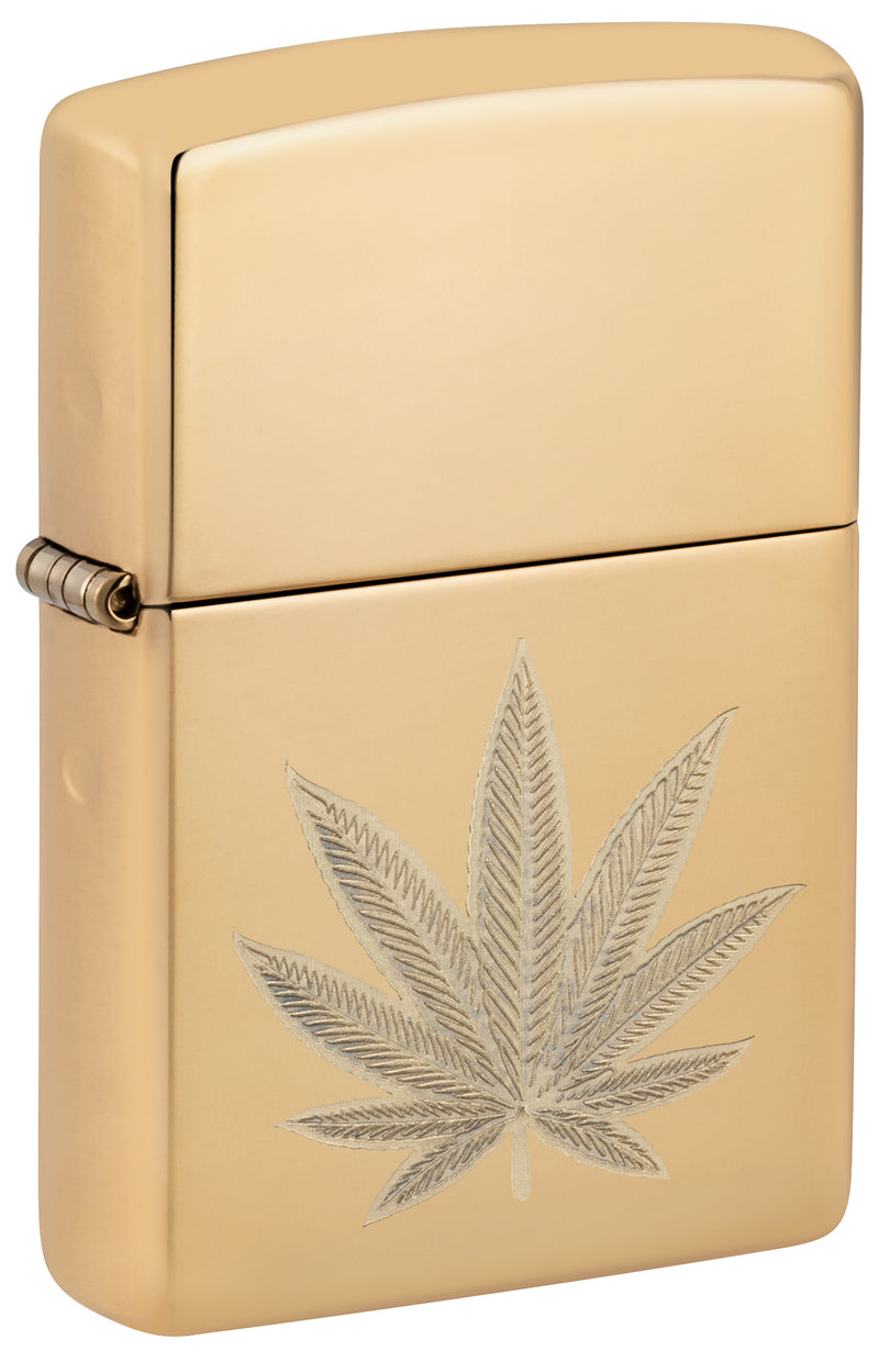 Zippo 60007419 254B Cannabis Leaf Design