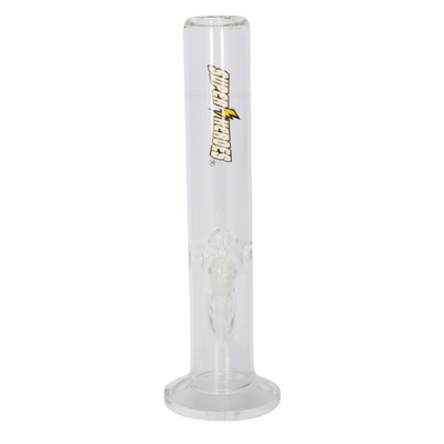 Super Heroes Glasbong Ice Zylinder, transparent, H. 38 cm Ø 4 cm