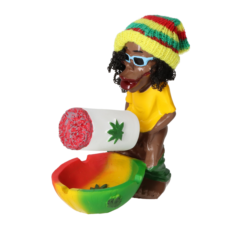 Aschenbecher Rasta mit Überrauschung 11 x 7,5 x 14 cm