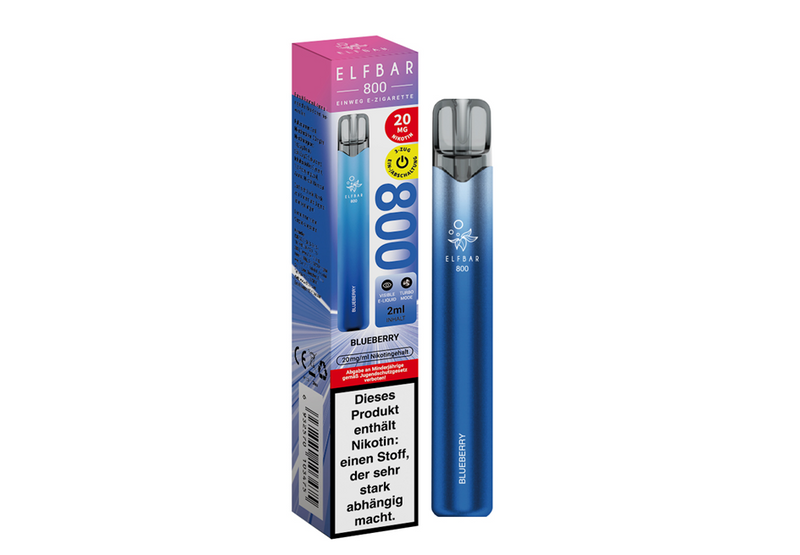 ELFBAR Einweg E-Zigarette Blueberry 20mg/ml bis zu 800 Puffs