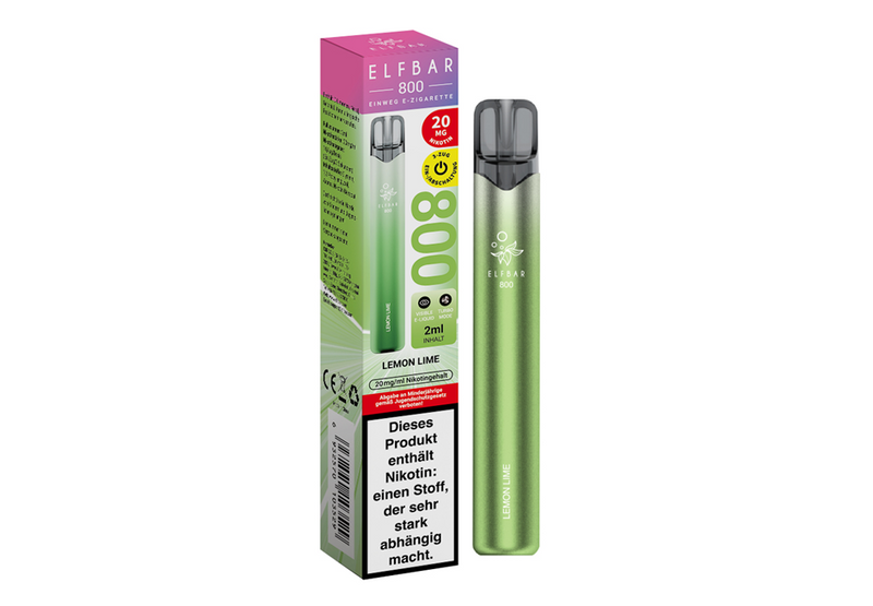 ELFBAR Einweg E-Zigarette Lemon Lime 20mg/ml bis zu 800 Puffs
