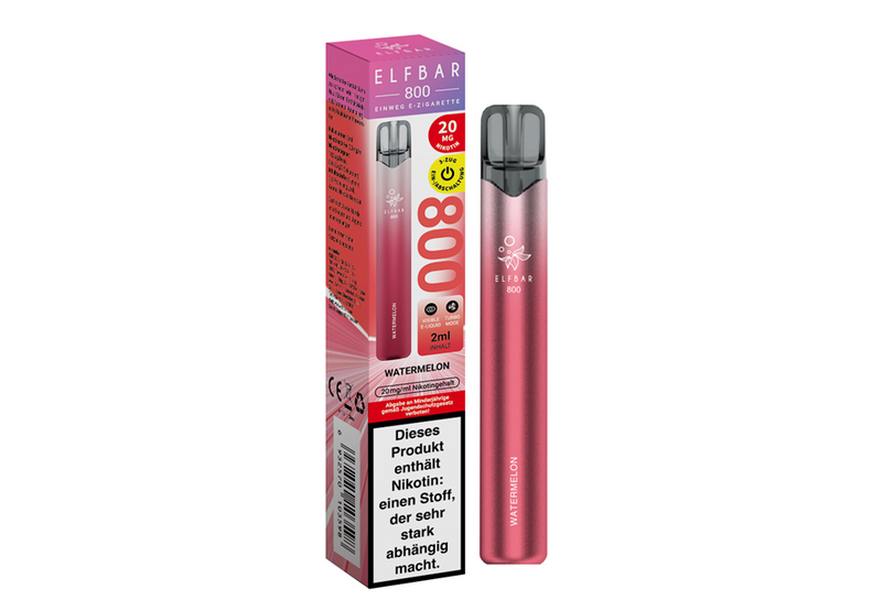 ELFBAR Einweg E-Zigarette Watermelon 20mg/ml bis zu 800 Puffs