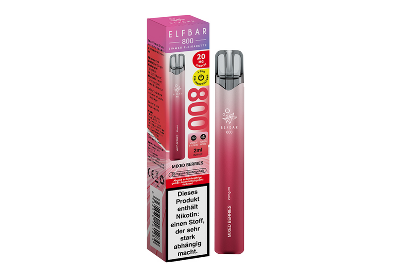 ELFBAR Einweg E-Zigarette Mixed Berries 20mg/ml bis zu 800 Puffs