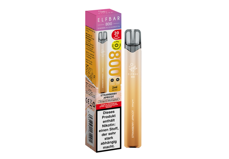 ELFBAR Einweg E-Zigarette Strawberry Apricot 20mg/ml bis zu 800 Puffs