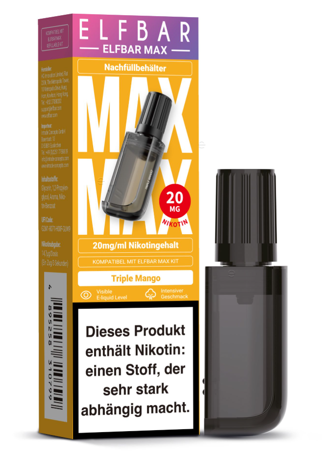 Pods - ELFBAR MAX Refill Container Pods - ELFBAR MAX Refill Container