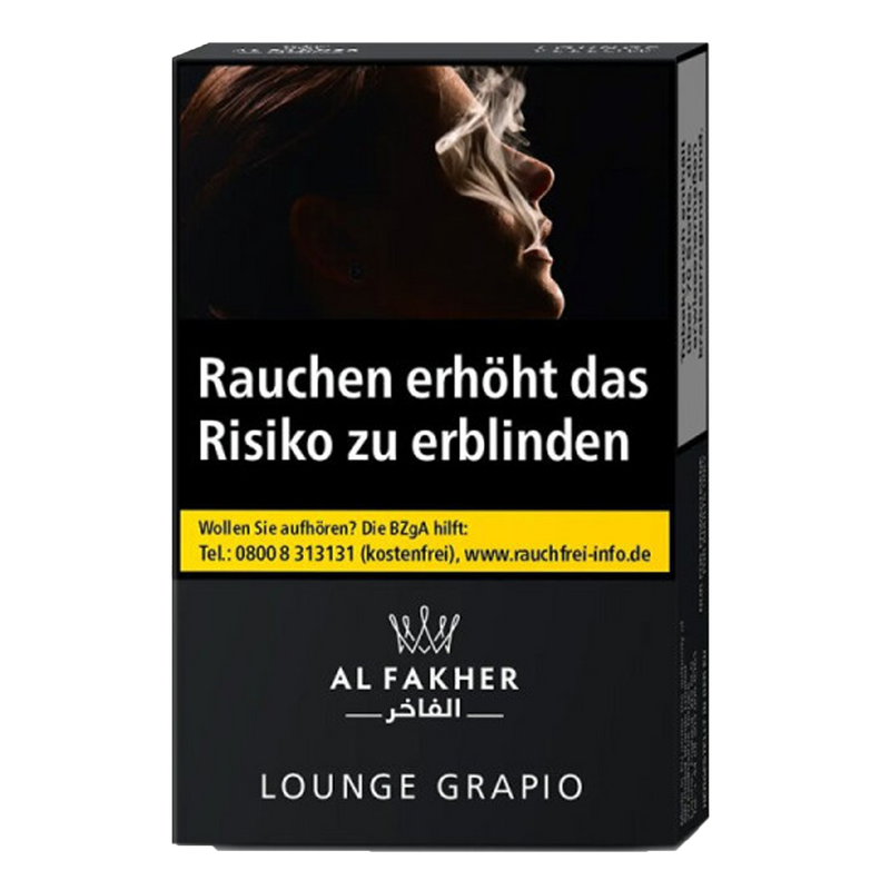 Al Fakher 20g Lounge Grapio Frontansicht World of Smoke