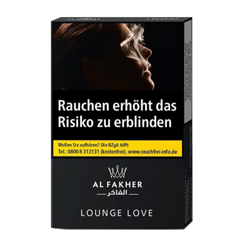 Al Fakher 20g Lounge Love Frontansicht World of Smoke