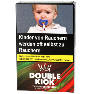 Al Fakher Tabak Double Kick The Double Crunch 25gr Frontansicht World of Smoke