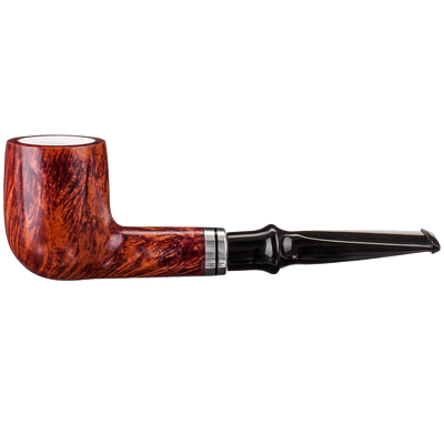 Angelo Pfeife gerade Meerschaumeinsatz Frontansicht World of Smoke