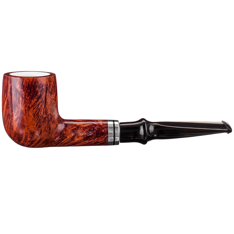 Angelo Pfeife gerade Meerschaumeinsatz Frontansicht World of Smoke