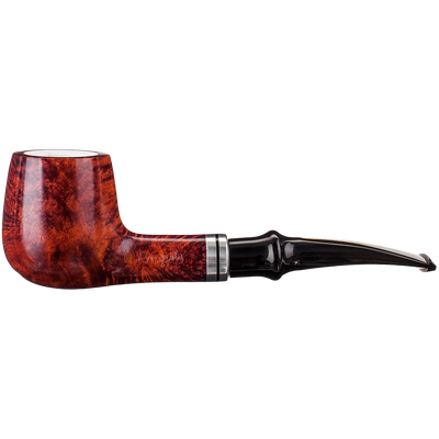 Angelo Pfeife leicht gebogen2 Meerschaumeinsatz Frontansicht World of Smoke