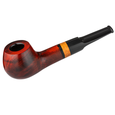 Angelo Pfeife Mod. 10 Rotbraun gerade Frontansicht World of Smoke