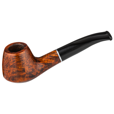 Angelo Pfeife Mod. 15 braun leicht gebogen Ring Frontansicht World of Smoke