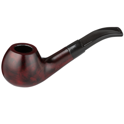 Angelo Pfeife Mod. 2 dunkelbraun gebogen Frontansicht World of Smoke