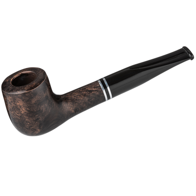 Angelo Pfeife Mod. 8 dunkelbraun gerade mit Ring Frontansicht World of Smoke