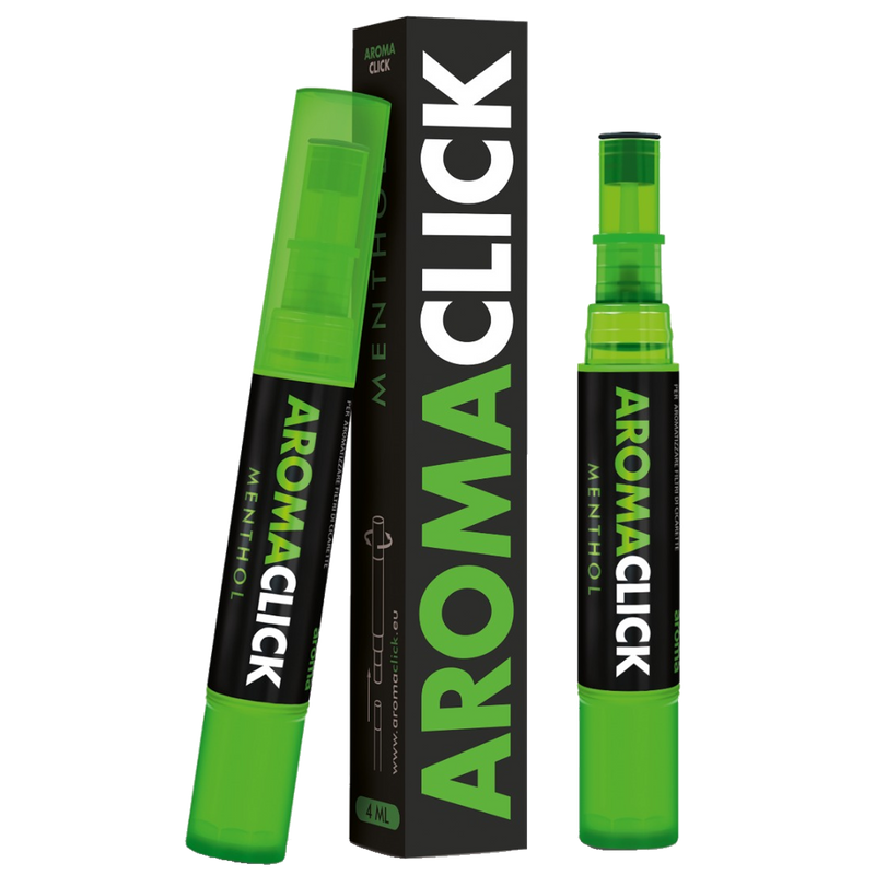 Aroma Click Stift Menthol 4ml Frontansicht World of Smoke