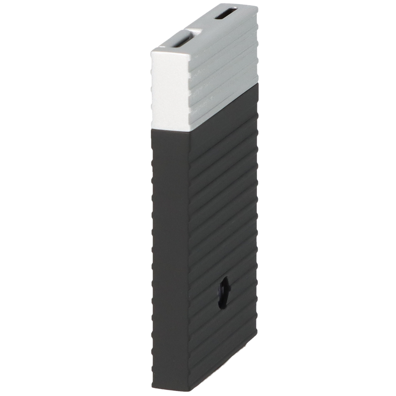 Caseti Feuerzeug Flat Flame schwarz-matt Detailansicht World of Smoke