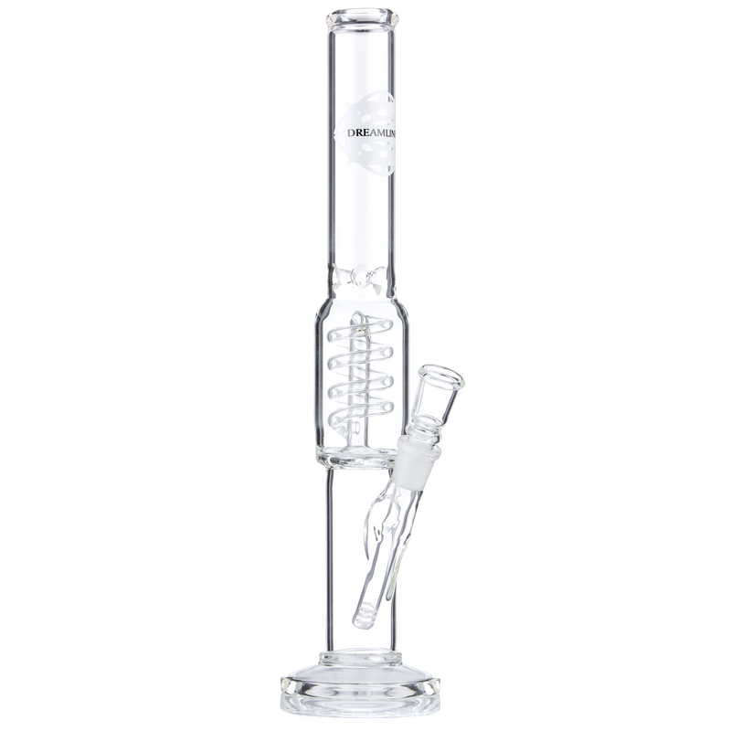 Dreamliner Glasbong Ice gerade Percolator 40cm Chillum 18er Schliff Frontansicht World of Smoke