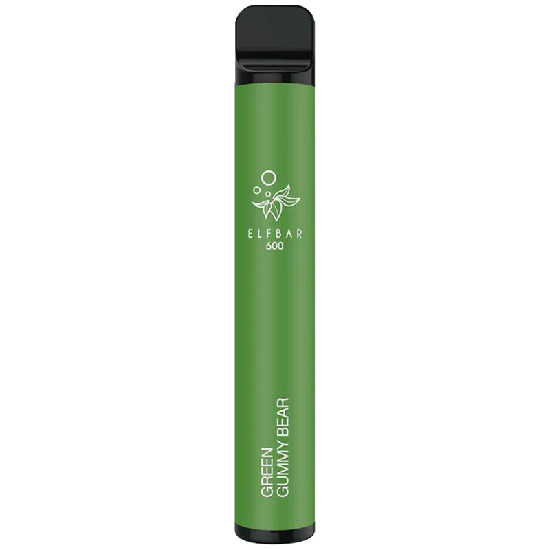ELFBAR Einweg E-Zigarette Green Gummy Bear Frontansicht World of Smoke