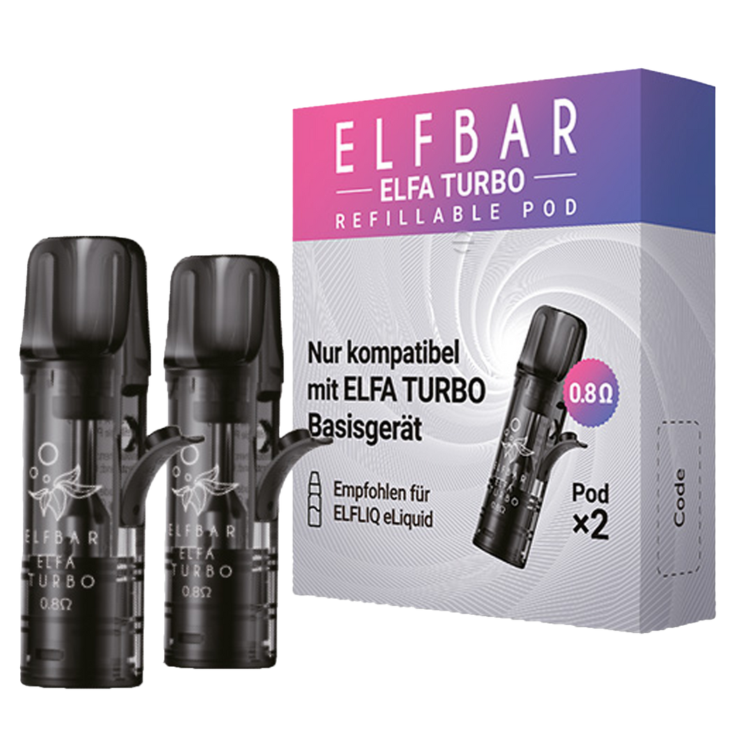 Pods - ELFBAR ELFA Turbo 2 Refillable Pods Pods - ELFBAR ELFA Turbo 2 Refillable Pods