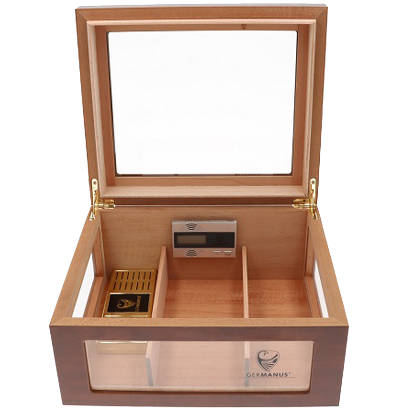 Germanus Humidor Oro rotbraun Detailansicht World of Smoke