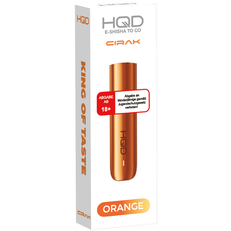 HQD Cirak Basisgerät orange Frontansicht World of Smoke