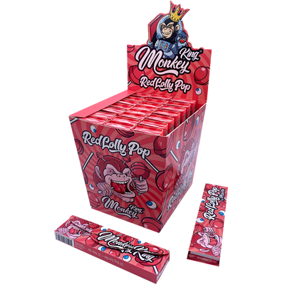 Monkey King KS Slim Smell Pack Red Lolly Pop Frontansicht World of Smoke