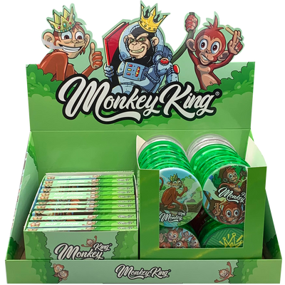 Monkey King Monkey Paper KS + Tips + Ginder Frontansicht World of Smoke