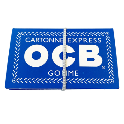 OCB Blau Gummizug 100 Blatt Frontansicht World of Smoke