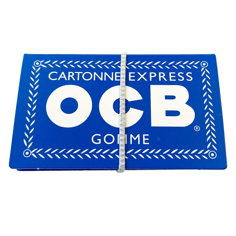 OCB Blau Gummizug 100 Blatt Frontansicht World of Smoke