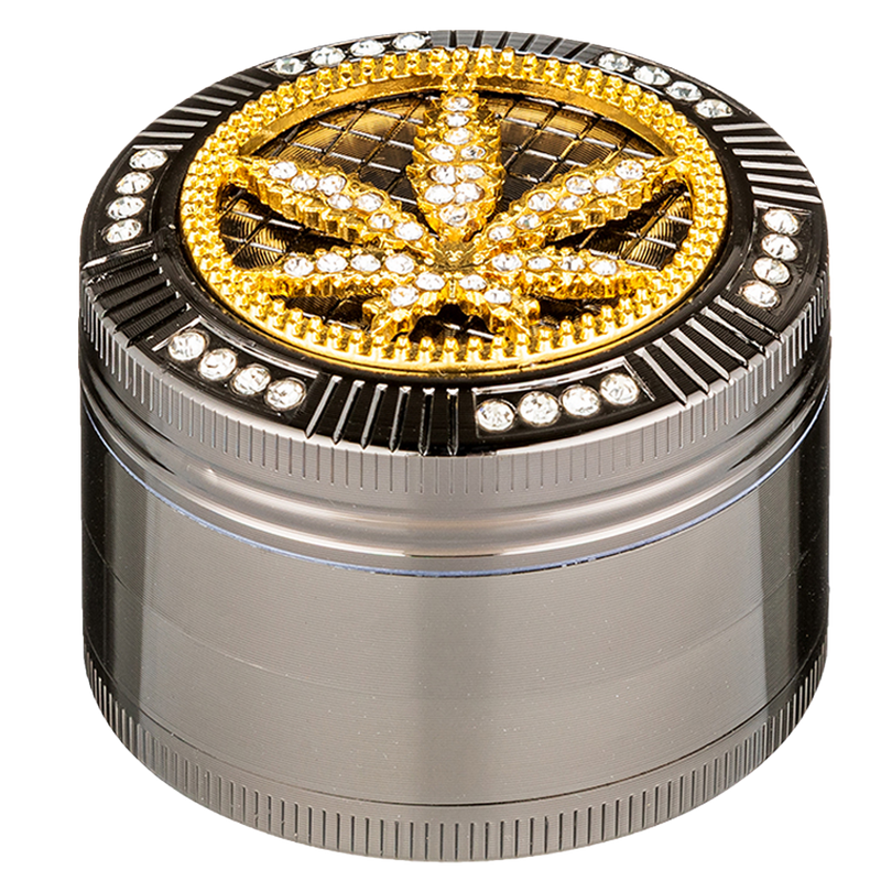 Super Heroes Grinder 4tlg. Metall Hanf Frontansicht World of Smoke
