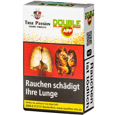 True Passion 20g Double APP, Doppel Apfel Fontansicht World of Smoke