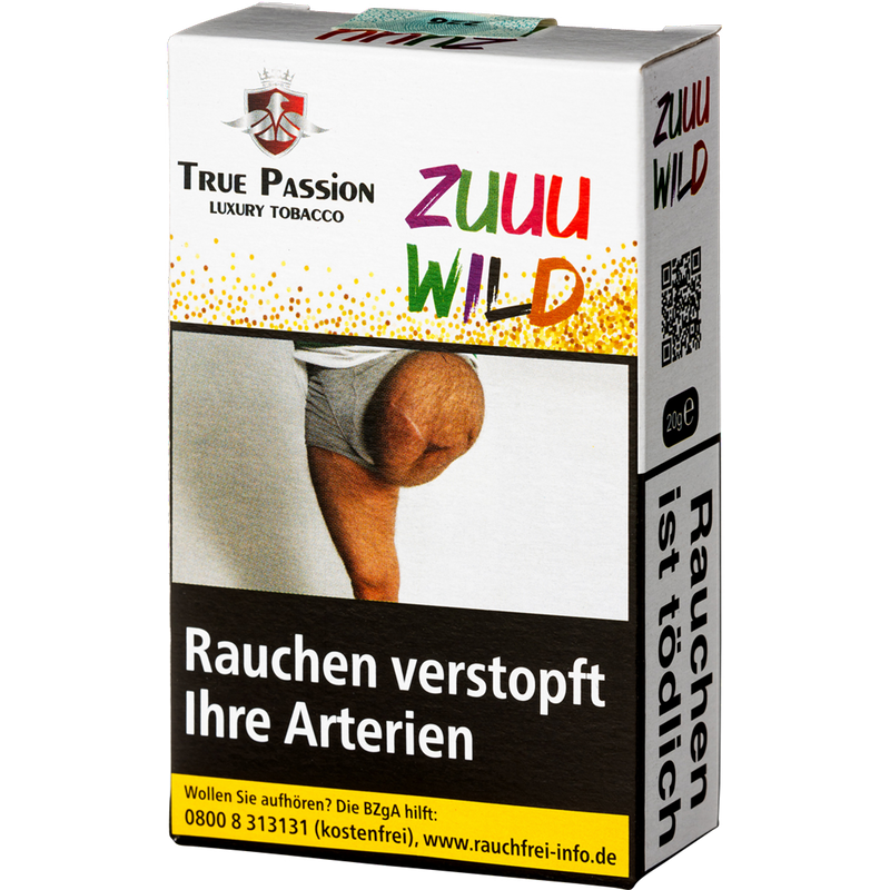 True Passion 20g Zuuu Wild, Waldfrüchte Frontansicht World of Smoke