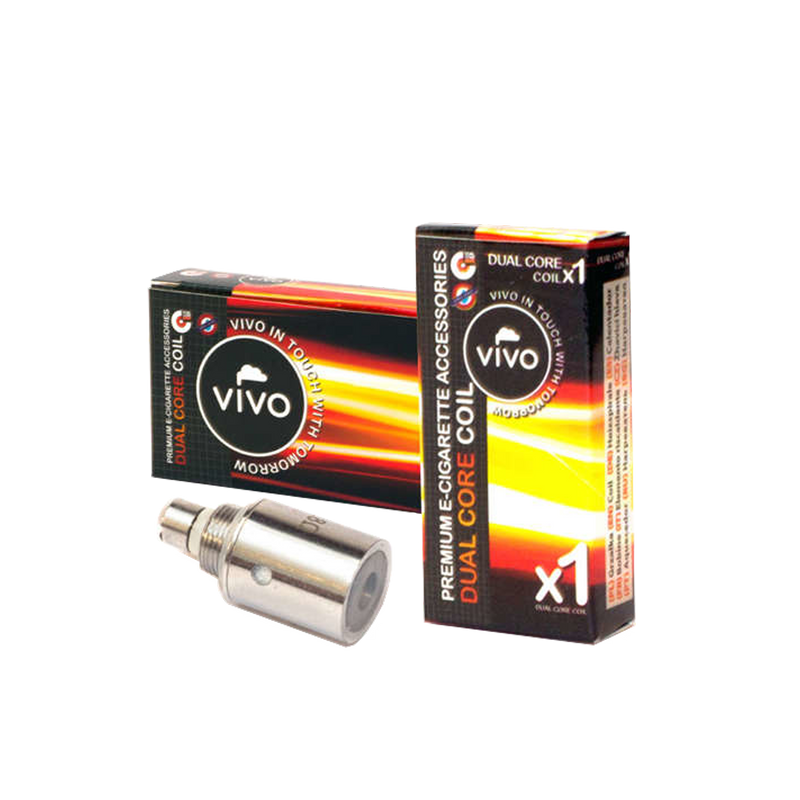 VIVO Coil Dual Core 1,8 Ohm Frontansicht World of Smoke