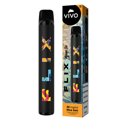 VIVO FLIX 700 Einweg E-Zigarette Mango Ice 20mg/ml ca. 700 Züge Frontansicht World of Smoke