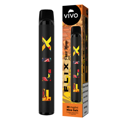 VIVO FLIX 700 Einweg E-Zigarette Peach Mango 20mg/ml ca. 700 Züge Frontansicht World of Smoke