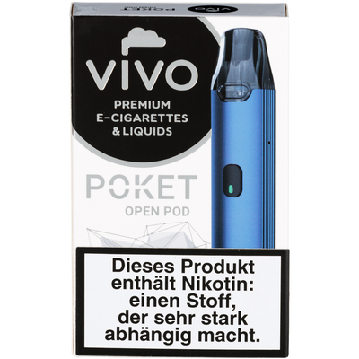 VIVO Poket Open Pod blau Detailansicht World of Smoke